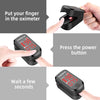 Pulse Oximeter Fingertip, Blood Oxygen Saturation Monitor Heart Rate Monitor Meter, Portable Spo2 Oximeter with 2 Batteries and Lanyard (Classic Matte Black)